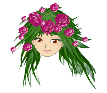 某地区或某时期的植物群 植物志 植物区系 大写flora罗神花神弗洛拉