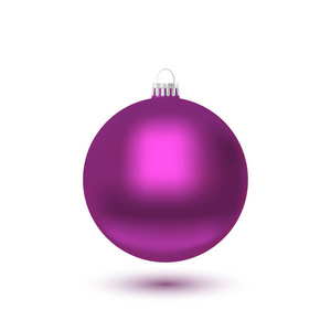 圣诞球紫装饰设计