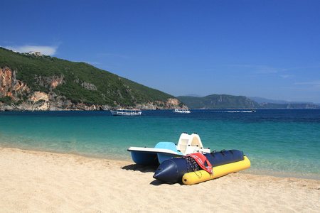 希腊海滩上的夏天