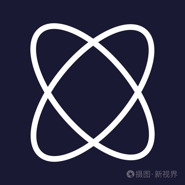 相交的圆圈.标志