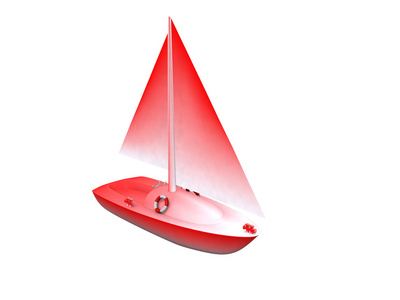 船。 3D游艇运动图标