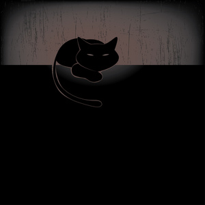 黑猫剪影系列