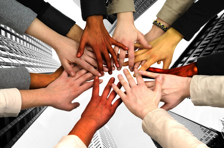 画男女双手相握图片