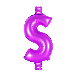 美元符号，紫色颜色