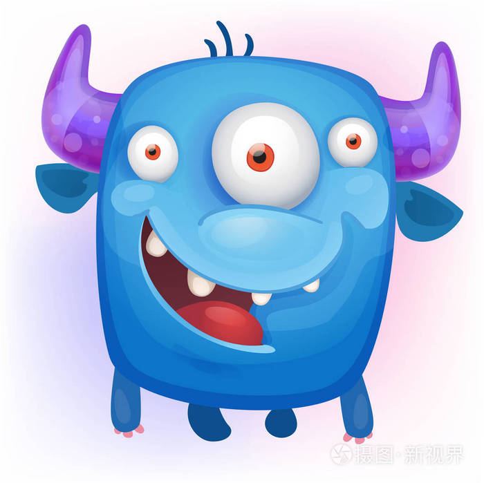 可爱卡通怪物