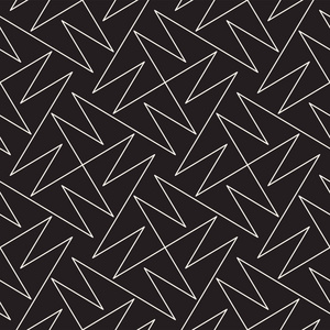 抽象的几何图案，具条纹，行。无缝矢量背景。黑色和白色格子纹理