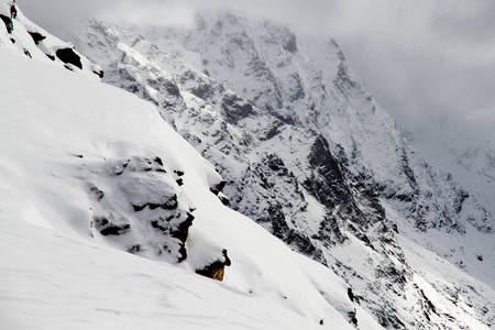 山脉冬季雪