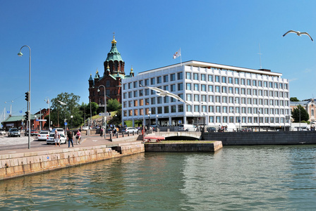 阳光灿烂的夏天在赫尔辛基