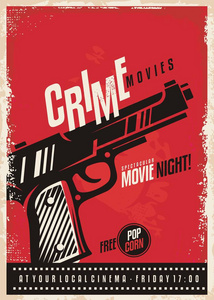 犯罪电影海报设计图片