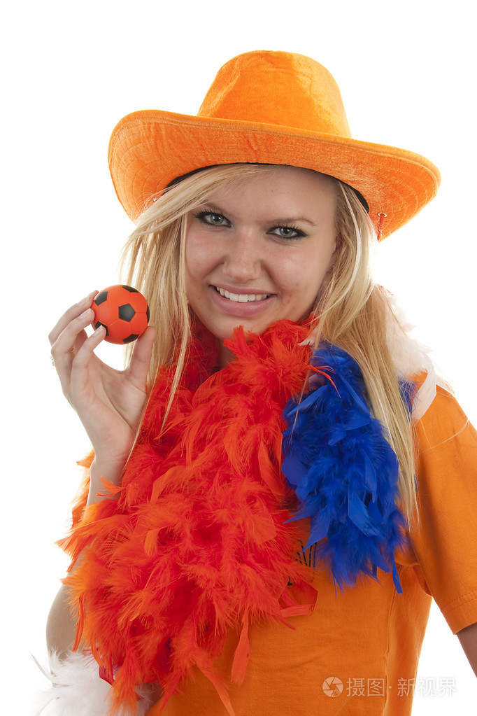 女荷兰足球迷