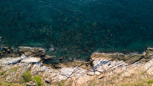 鸟瞰图的海滩