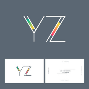 线联合 logo yz柔和的绿色字母字母 x 我西组合联合 logo 昏迷名片