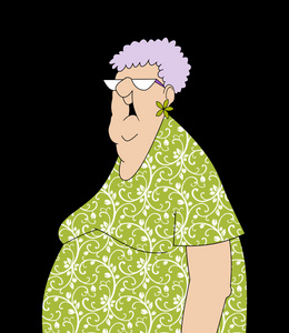 快乐老人卡通片照片