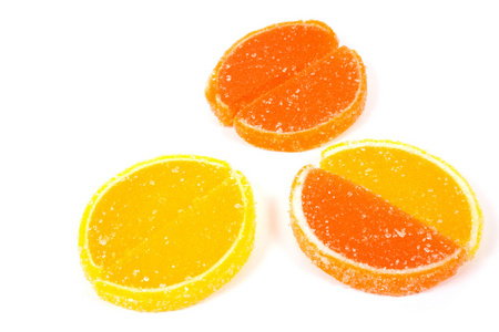 果冻糖果柑橘