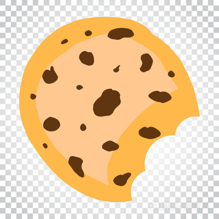 芯片饼干的插图.甜点食品