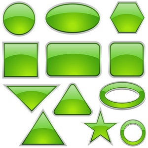 绿色玻璃形状
