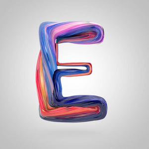 明亮的画的大写字母 E