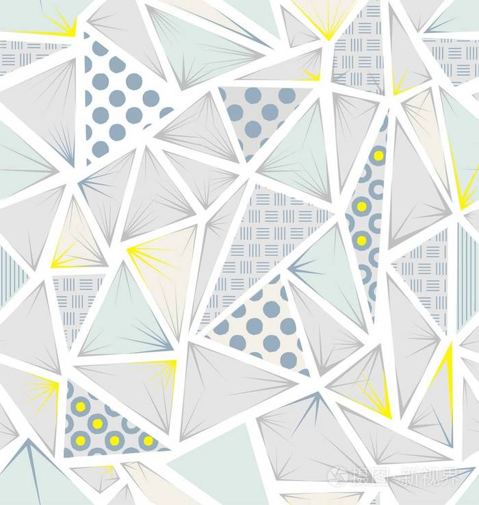 结构的不同纹理的三角形