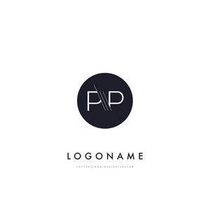 字母 P  P 公司标志