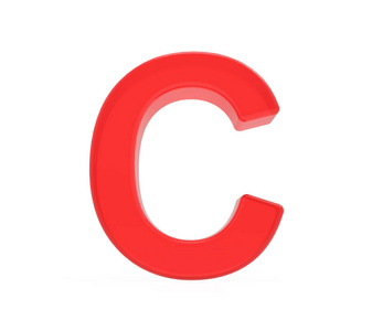 红色字母 c