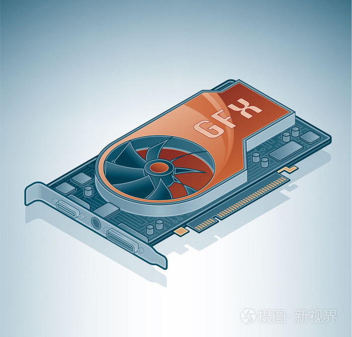 显卡GPU插画-正版商用图片015n87-摄图新视界