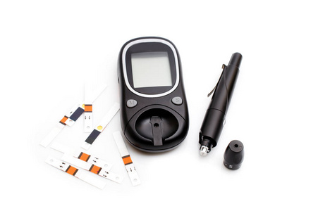 血糖仪和注射器糖糖尿病监测与副本空间隔离