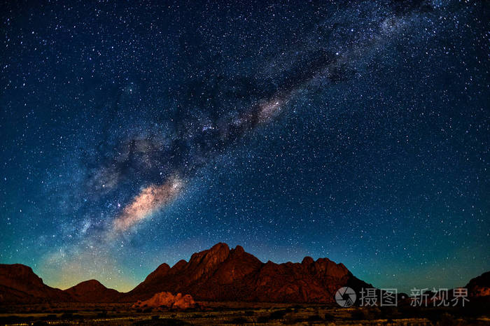 银河系在纳米比亚