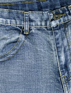 lt美gt粗蓝布裤，蓝布牛仔裤，蓝紧士裤原为工作裤，现为年轻人喜穿的一种便裤