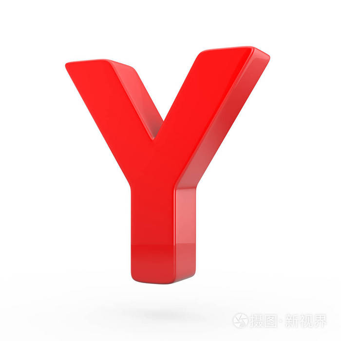 红色字母大写 Y