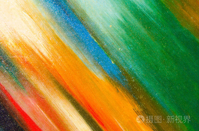 鲜艳的色彩在纸上