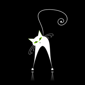 可爱黑猫咪图片