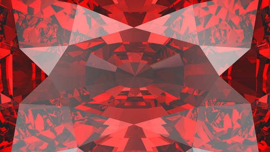 3d 插图作物红色红宝石钻石纹理动物园