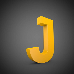 j简约黄色字母大写 j照片