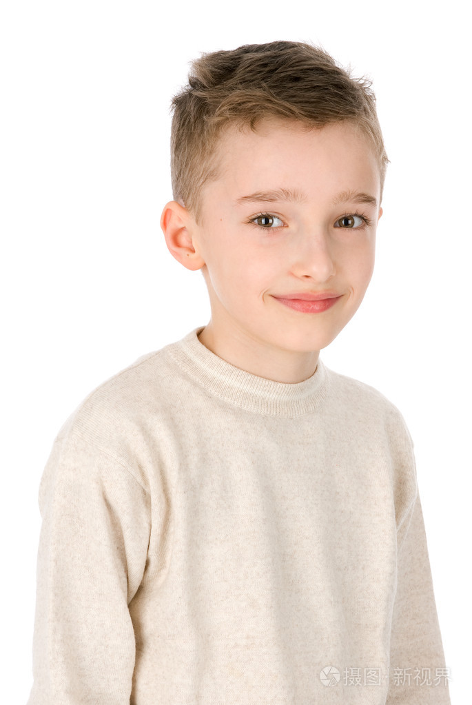 微笑的可爱小男孩