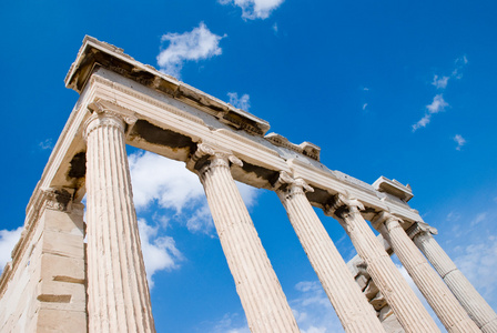 雅典卫城 雅典 erechtheion 寺