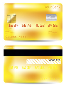 酷黄色信用卡