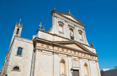教会的圣洛克。ceglie messapica。普利亚大区。意大利