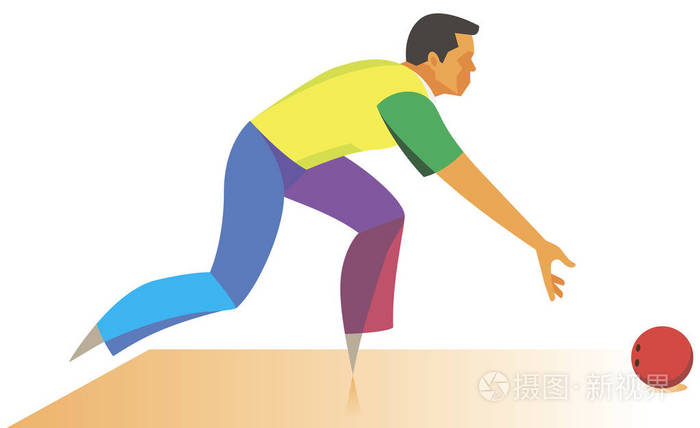 年轻球手准备做一个成功的抛球