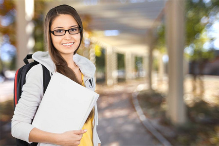 年轻的女学生