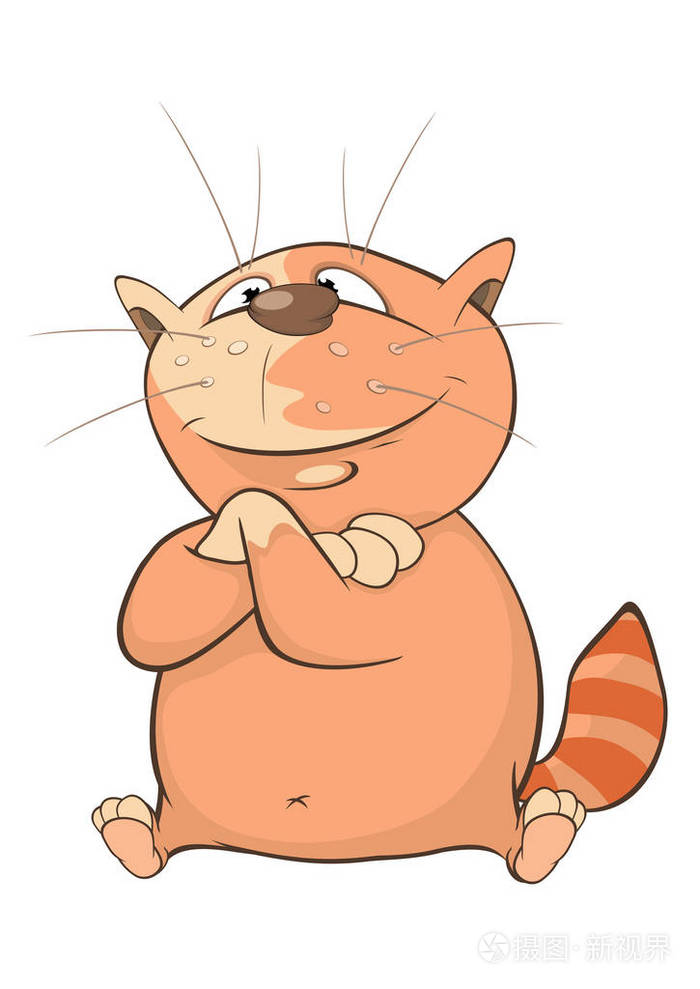 可爱的猫咪卡通人物