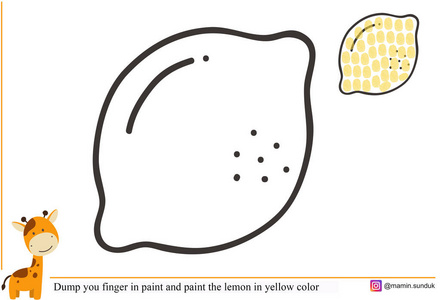 儿童绘画小水果通过手指 3.绘画 cdr照片