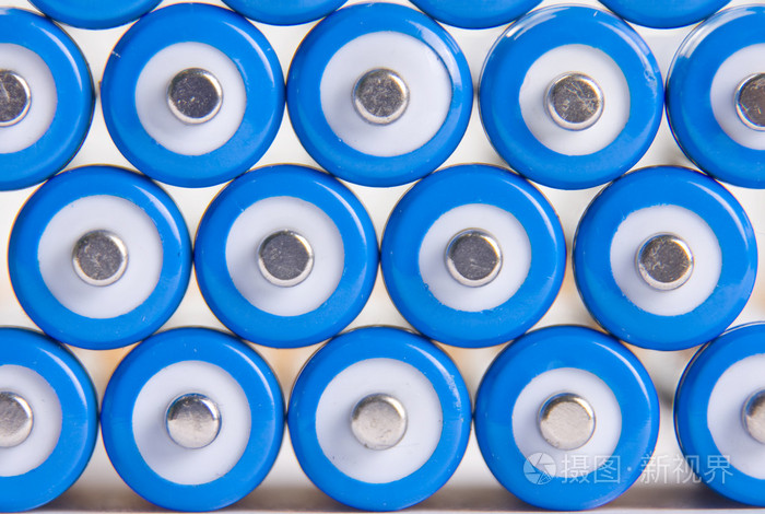 蓝色电池背景