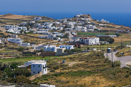 米科诺斯岛，Cyclades Ano Mera 镇全景