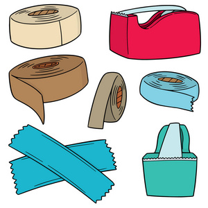 胶带卡通图片-胶带卡通素材-胶带卡通插画-摄图新视界