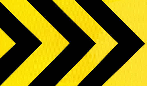 黄色和黑色交通标志曲线