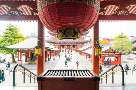 美丽的建筑，在周围浅草区的浅草寺