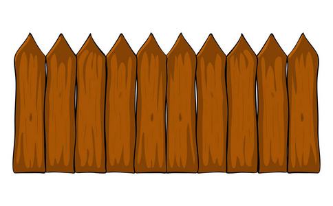 栅栏符号栅栏卡通矢量符号图标设计.美丽的插图照片