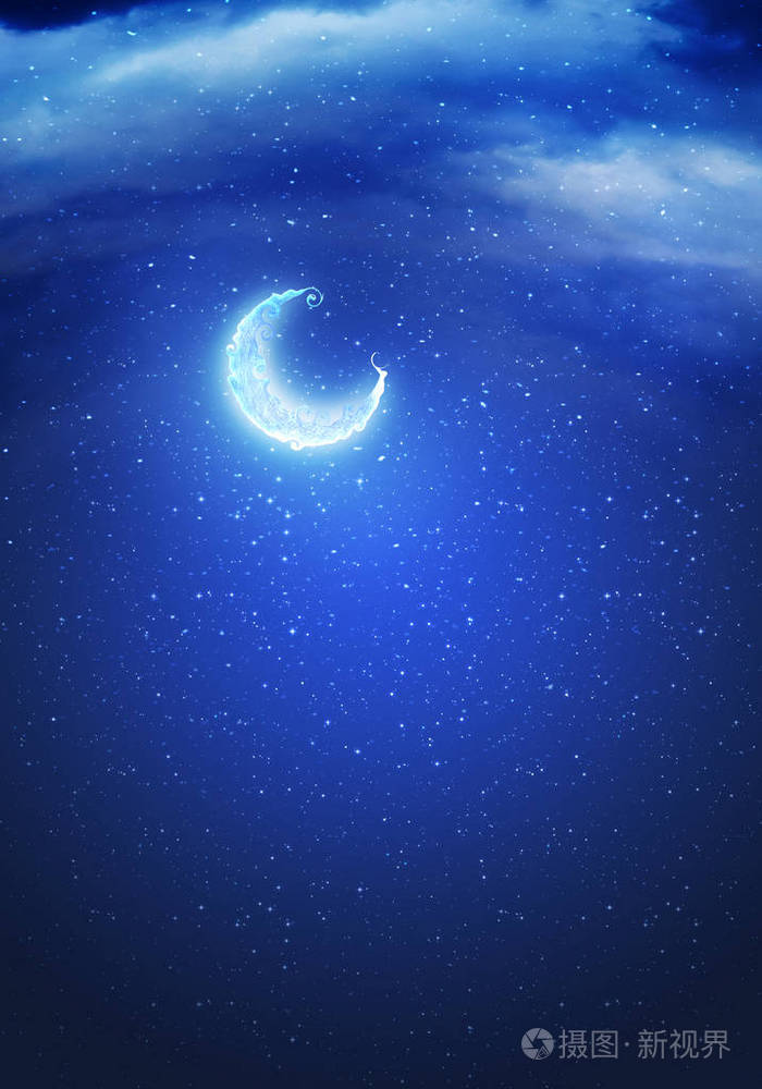 抽象的月牙儿