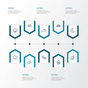 空气大纲图标集。雪下着雨，风 下降和其他元素的集合。此外包括符号，如降雪，旋流，雨