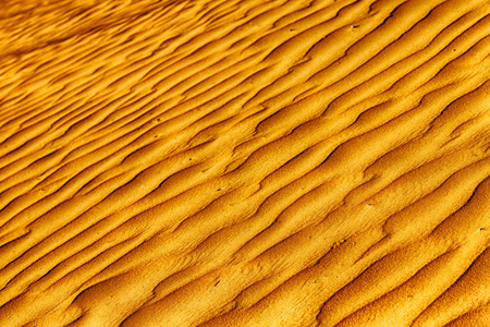 在阿曼的美丽沙丘的全帧拍摄, 擦 al khali